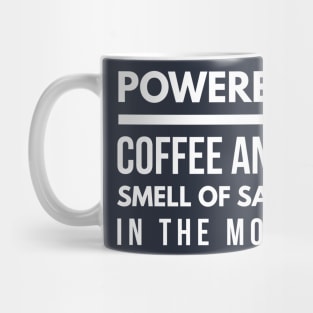 CARPENTER POWERED BY COFFEE AND SAWDUST SMELL Mug